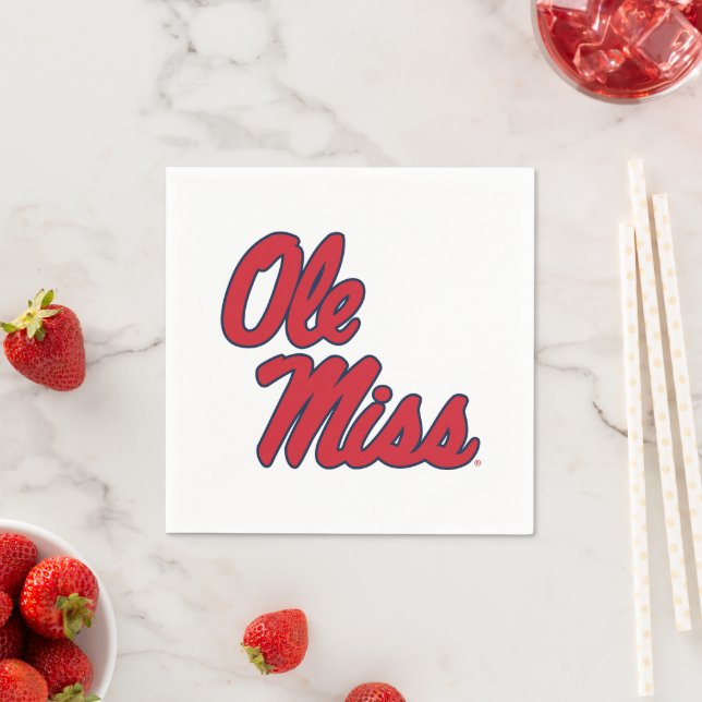University of Mississippi | Ole Miss Script Napkin (Insitu)