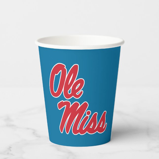 University of Mississippi | Ole Miss Script Paper Cups (Back)