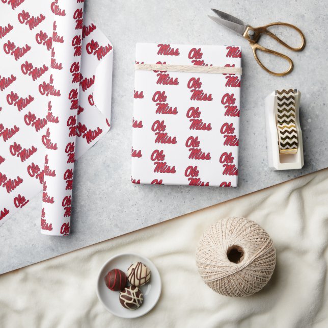 University of Mississippi | Ole Miss Script Wrapping Paper (Crafts)