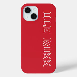 University of Mississippi Ole Miss Wordmark iPhone 15 Case