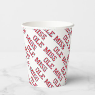 University of Mississippi Ole Miss Wordmark Paper Cups