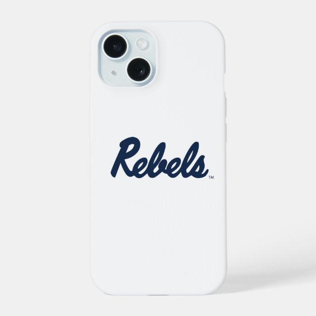 University of Mississippi | Rebels Script iPhone 15 Case (Back)