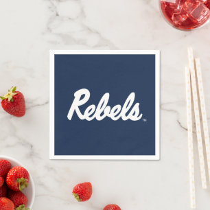 University of Mississippi   Rebels Script Napkin