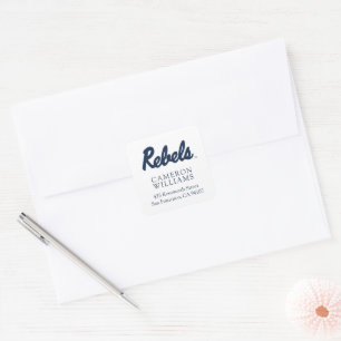 University of Mississippi Rebels Script Square Sticker