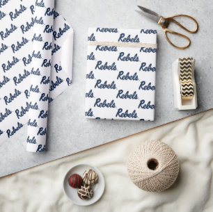University of Mississippi   Rebels Script Wrapping Paper