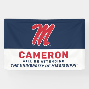 University of Mississippi   Script M Banner