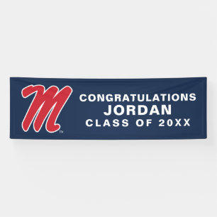 University of Mississippi   Script M Banner