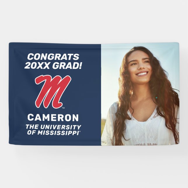 University of Mississippi | Script M Banner (Horizontal)