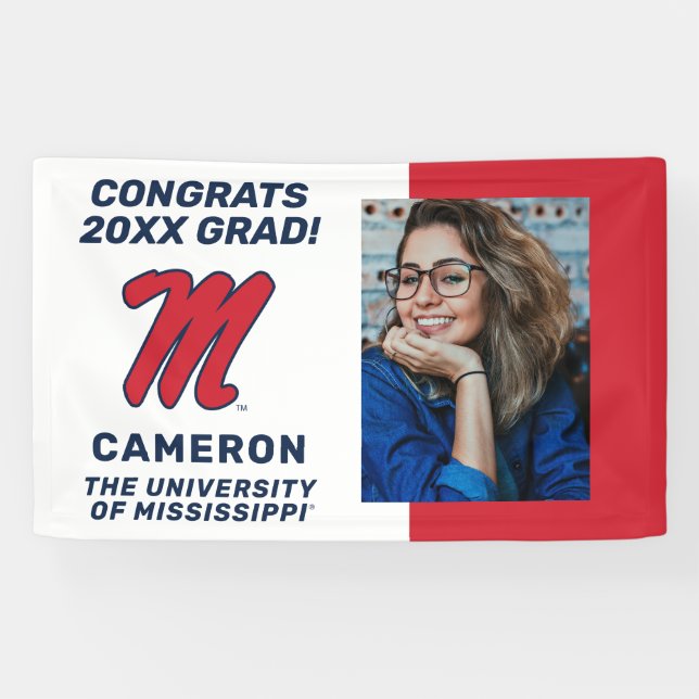 University of Mississippi | Script M Banner (Horizontal)