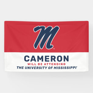 University of Mississippi   Script M Banner