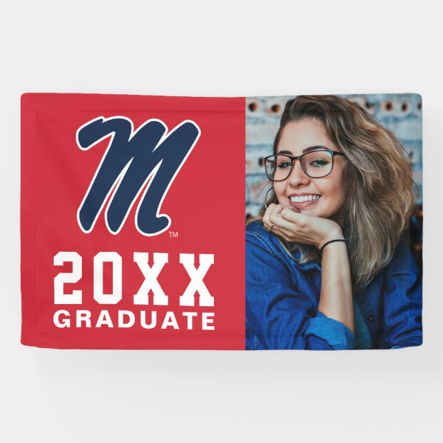 University of Mississippi | Script M Banner (Horizontal)