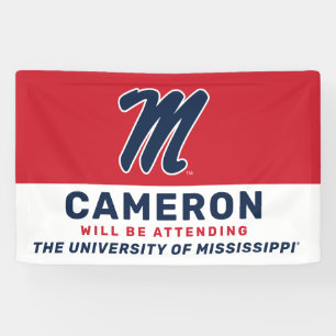 University of Mississippi   Script M Banner