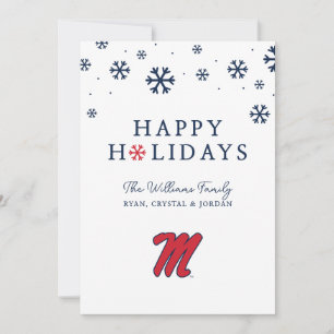 University of Mississippi Script M Holiday Card