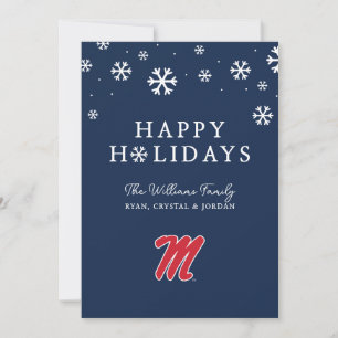 University of Mississippi Script M Holiday Card