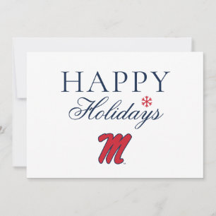 University of Mississippi   Script M Holiday Card
