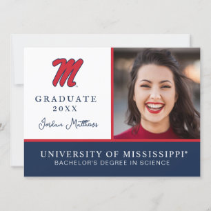 University of Mississippi Script M Invitation
