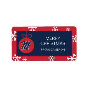 University of Mississippi Script M Label