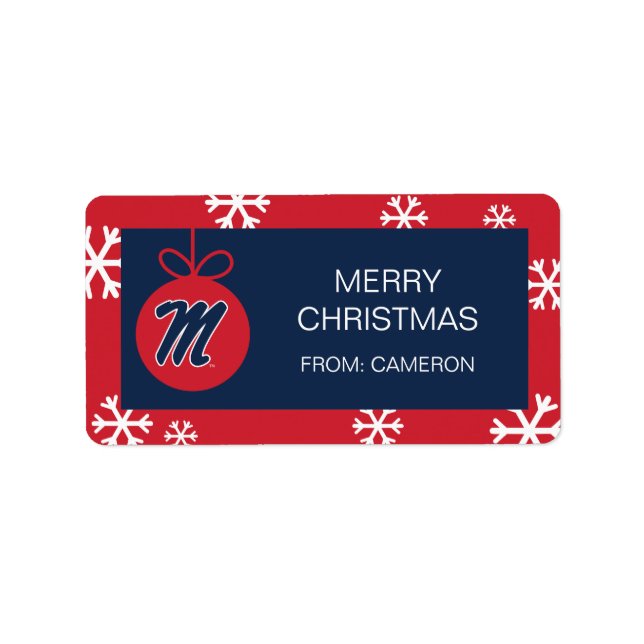 University of Mississippi | Script M Label (Front)