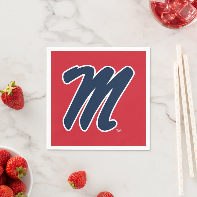 University of Mississippi | Script M Napkin (Insitu)
