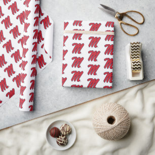 University of Mississippi   Script M Wrapping Paper