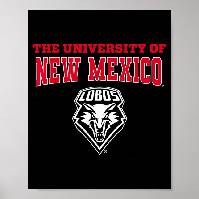 University Of New Mexico Unm Lobos Ncaa Unm&#   Poster (Front)