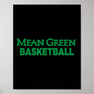 University Of North Texas Sketll Apparel Sports Fa Poster