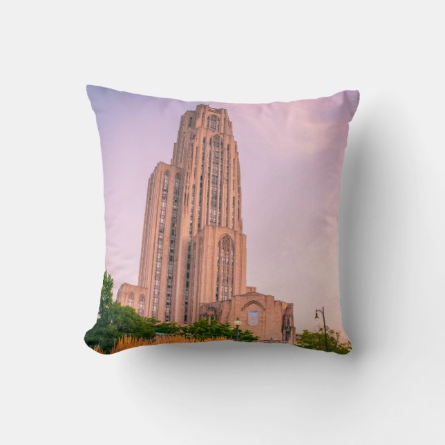 University of Pittsburgh Cathedral of Learning Can Cushion (Front)