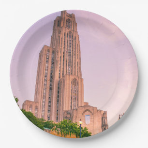 University of Pittsburgh Cathedral of Learning Can Paper Plate