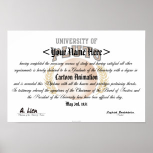 University of Pluto Diploma Poster