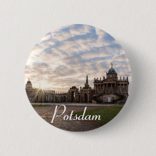 University of Potsdam at sunset in Germany 6 Cm Round Badge