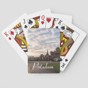 University of Potsdam at sunset in Germany Playing Cards