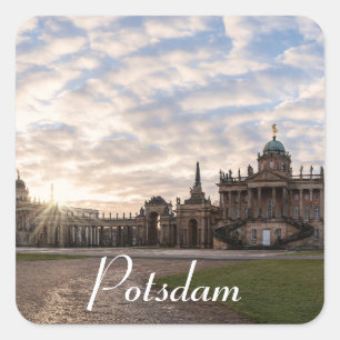 University of Potsdam at sunset in Germany Square Sticker