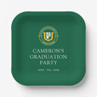 University of San Francisco Graduation Paper Plate
