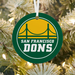 University of San Francisco Holiday Metal Tree Decoration