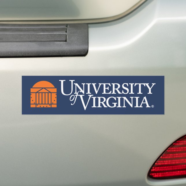 University of Virginia Bumper Sticker (On Car)
