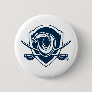 University of Virginia   Cavalier Shield 6 Cm Round Badge