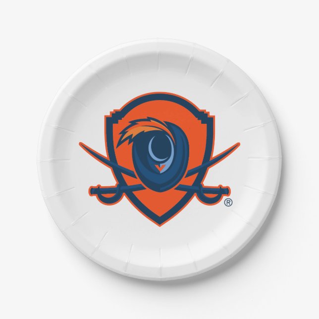 University of Virginia | Cavalier Shield Paper Plate (Front)