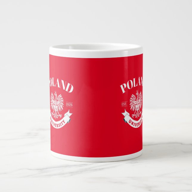 university poland  large coffee mug (Front)