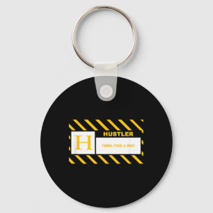 University Varsity-Gold Colour Hustler - Imma Find Key Ring