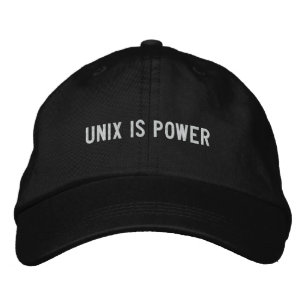 UNIX is power Embroidered Hat
