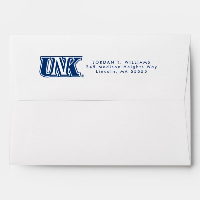 UNK | University of Nebraska at Kearney Envelope (Back (Top Flap))