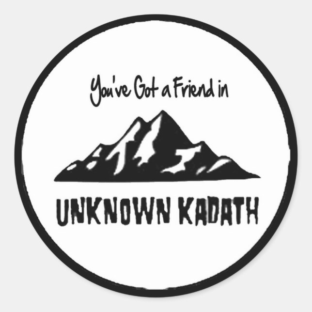 Unknown Kadath Classic Round Sticker (Front)