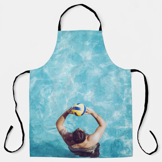 Unknown person playing beach volleyball apron (Front)