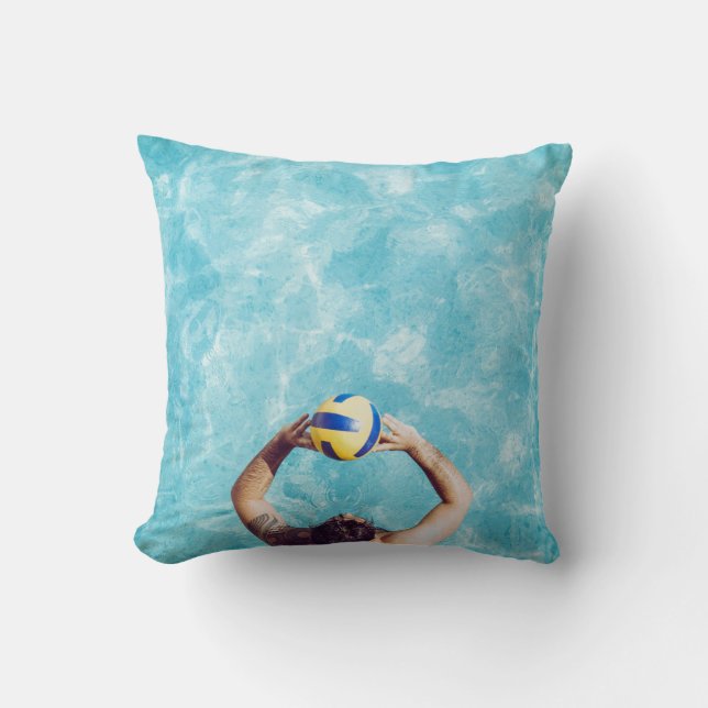 Unknown person playing beach volleyball cushion (Front)