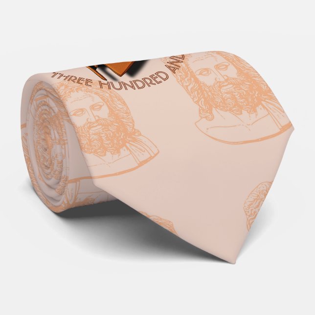 Unknown Spartan 301th Hero Greek Helmet Tie (Rolled)