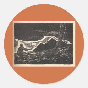 Unknown Waters Classic Round Sticker