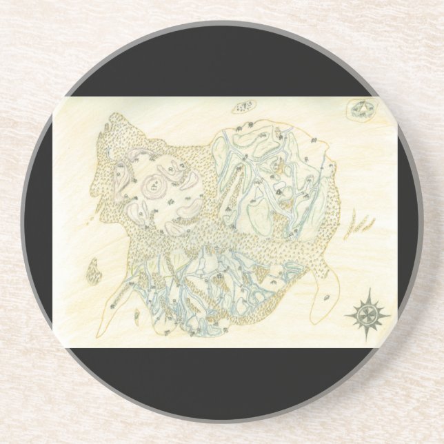 Unlabeled Map of Trino Coaster (Front)