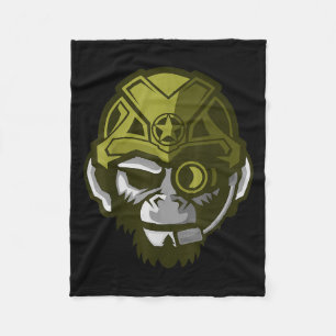 Unleahe Gorilla Body Building Motivation Gym Gift  Fleece Blanket