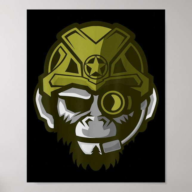 Unleahe Gorilla Body Building Motivation Gym Gift  Poster (Front)