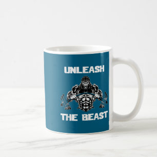 Unleahe Gorilla Bodybuilding Motivational Gift  Coffee Mug